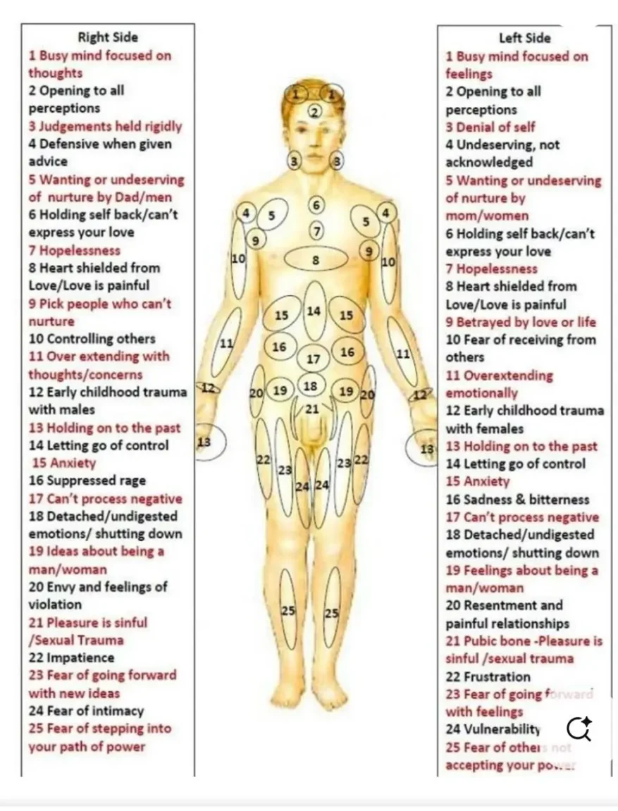 Roby Chart Emotional Body Map