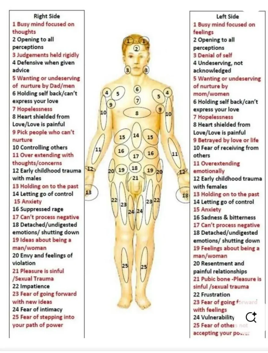 Roby Chart Emotional Body Map